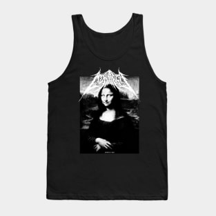 Dark Mona Lisa ( White logo) Tank Top